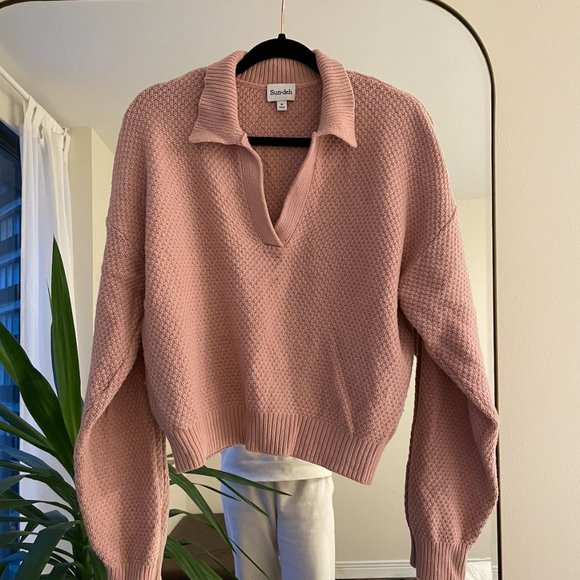 Aritzia - Lottie Sweater - Mauve Pink - Size M - Picture 2 of 4